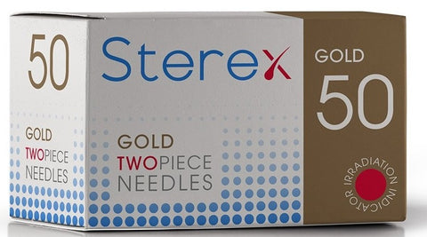Gold Two Piece Needles